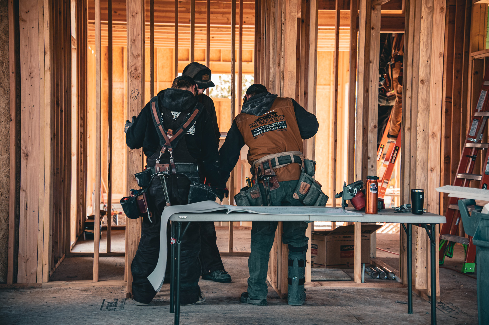 Handcrafted Homes crew on-site
